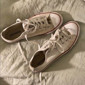 Broken-In White Converse